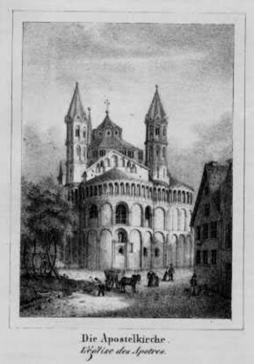 KÖLN/Alte Stadtansichten - Apostelkirche