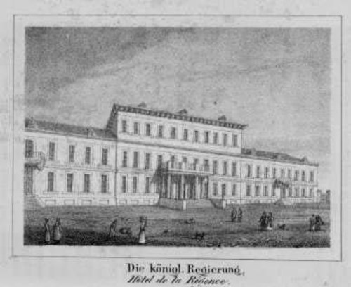 KÖLN/Alte Stadtansichten - Regierungsgebäude " Die königl. Regierung "