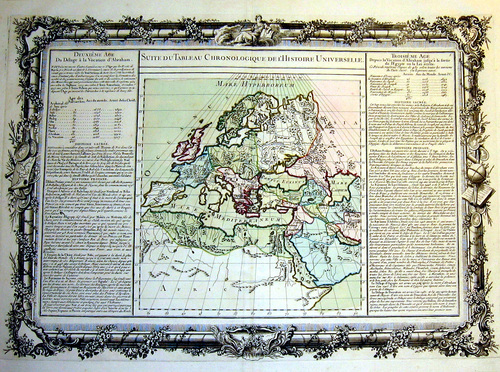 EUROPA/Alte Landkarten - Suite du tableau chronologique de l'histoire universelle