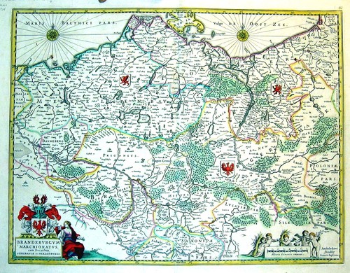 BRANDENBURG/Alte Landkarten - Brandebvrgvm Marchionatvs, cum Ducatibus Pomeraniae et Meklenbvrgi