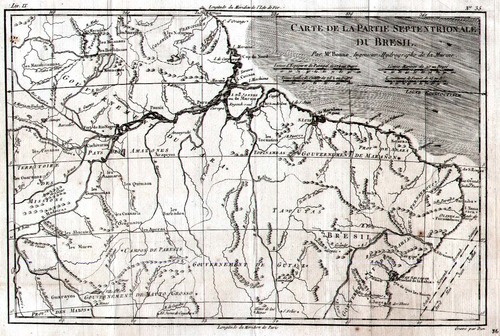 AMERIKA/Alte Landkarten - Carte de la Partie Septentrionale du Bresil