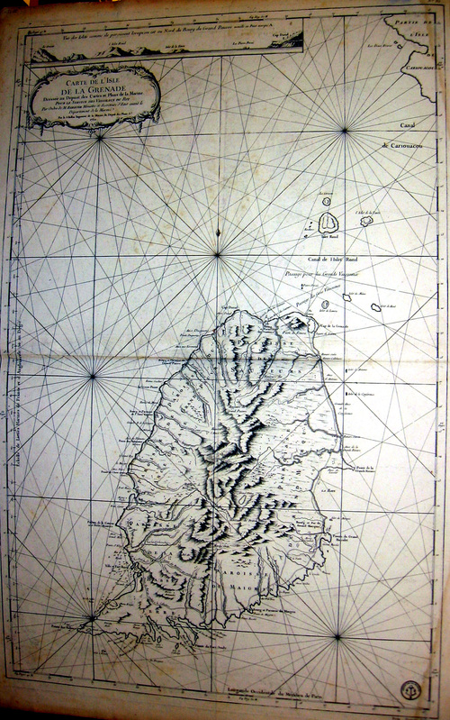 AMERIKA/Alte Landkarten - Carte de L'Isle de la Grenade...