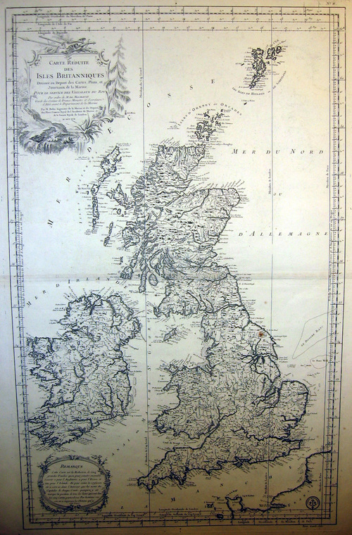 GROSSBRITANNIEN/Alte Landkarten - Carte reduite des Isles Britaniques...
