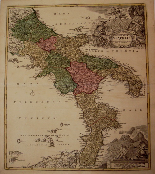ITALIEN/Alte Landkarten - Novißima & exactißima Totivs Regni Neapolis...