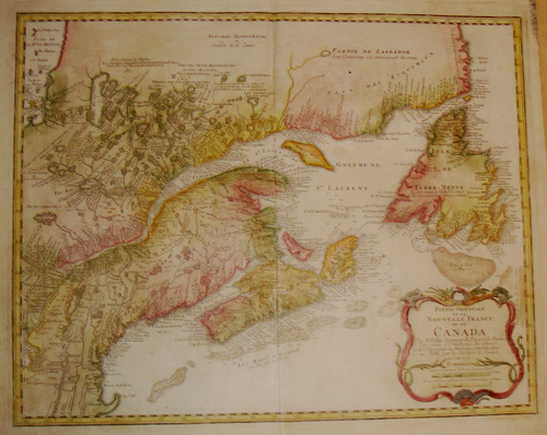 AMERIKA/Alte Landkarten - Partie Orientale De La Nouvelle France ou du Canada