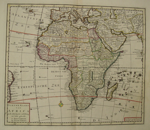 AFRIKA/Alte Landkarten - Nieuwe Kaart van Africa...