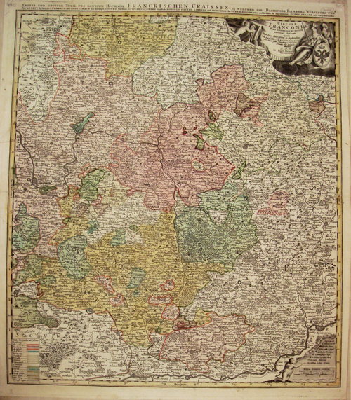 BAYERN/Alte Landkarten - Circuli Franconiae Pars Orientalis et Potior...
