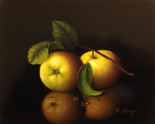 Zwei Äpfel/Moderne Kunst -  Ronald BERGER