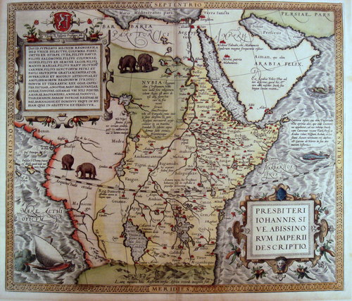 AFRIKA/Alte Landkarten - Afrika, Presbiteri Johannis, sive Abissinorvm Imperii descripto.