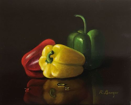 Paprika, rot | gelb | grün/Moderne Kunst -  Ronald BERGER