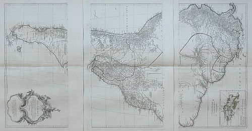 AMERIKA/Alte Landkarten - Karte von Süd - Amerika