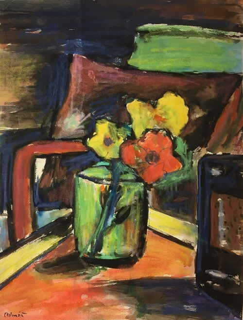 Blumen in Vase/Moderne Kunst -  Peter CALMÉS